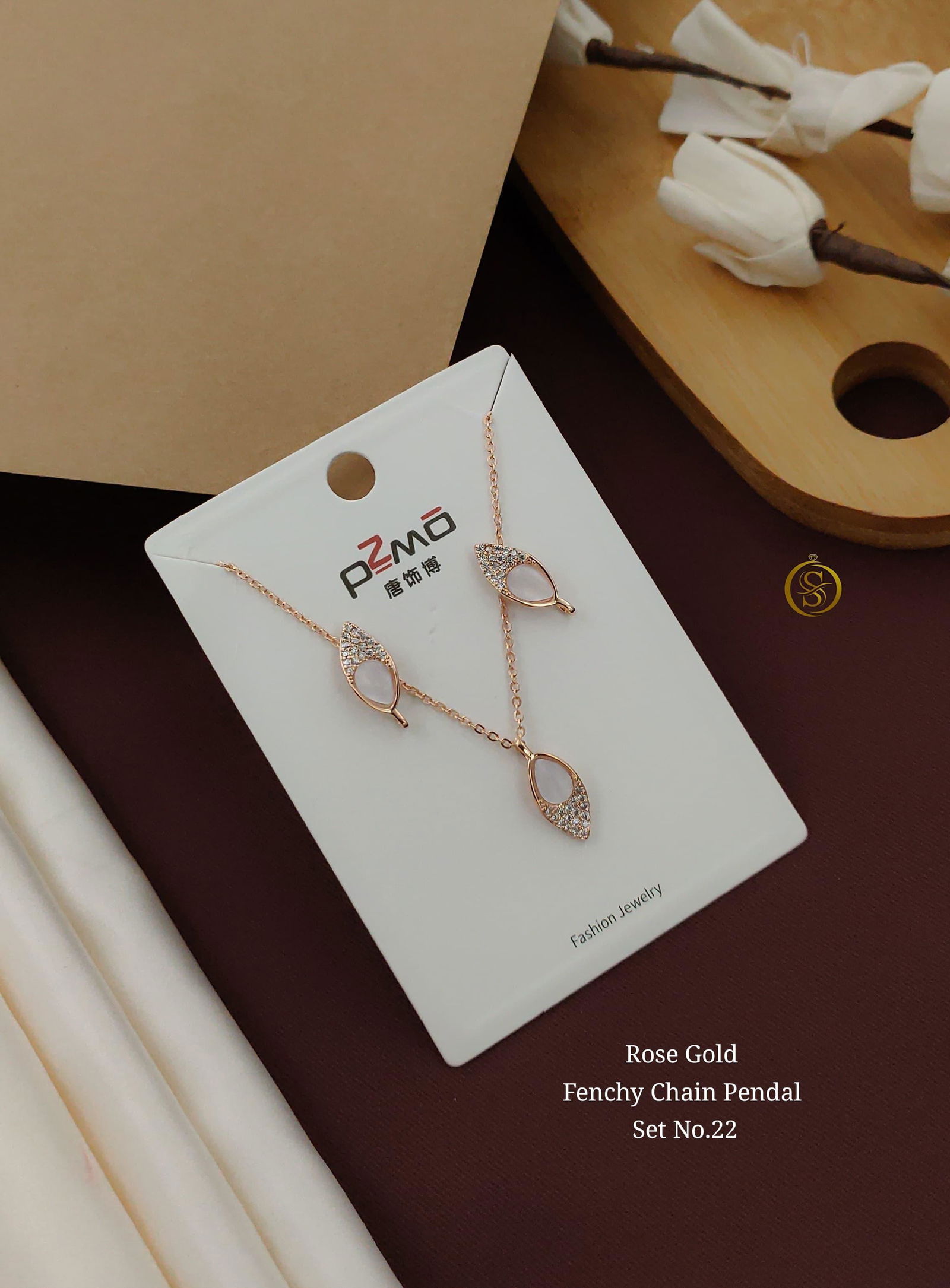 Daily Wear Rose Gold Fancy Chain Pendal 6 Wholesale Price In Surat
